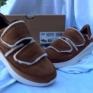 Suede seam sneaker chestnut